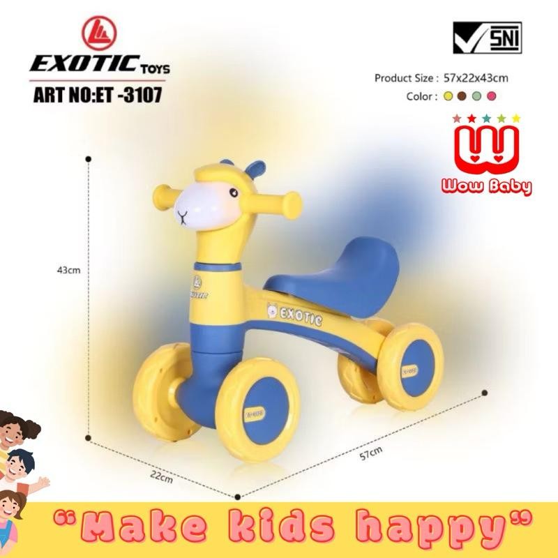 Exotic Balance Bike Et-3107/ Et-2130/ Yukita 518B/ At-118-7 Sepeda Anak New Best Quality 100% Origin