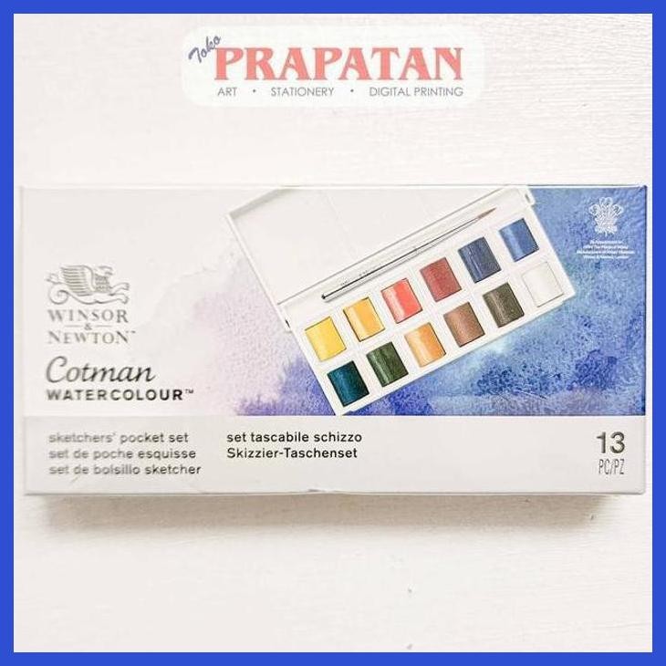 

( SEKOLAH / LUKIS ) PROMO WINSOR COTMAN WATERCOLOR SET SKETCHERS POCKET BOX | CAT AIR SET (SENI / MENGGAMBAR / ART / KERAJINAN ) PRIVASI AMAN