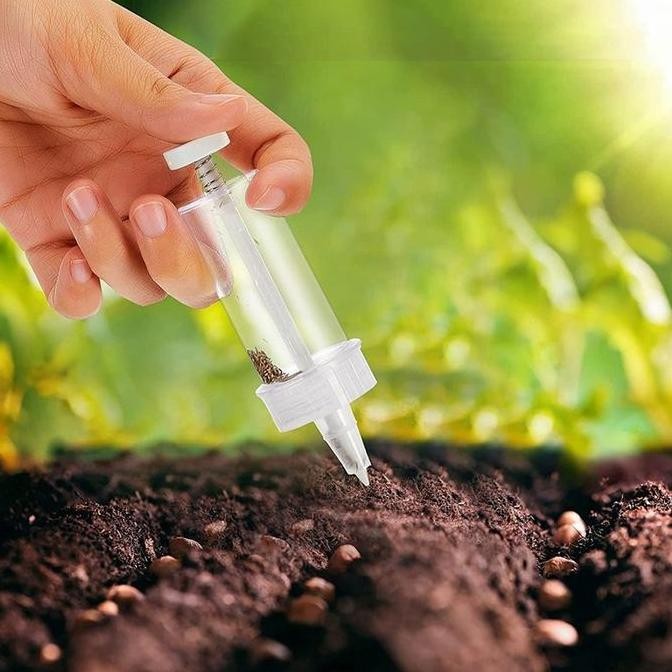 Alat Semai Manual Planter Seed Alat Semai Benih Seed Dispenser Alat Semai Bibit Cabe