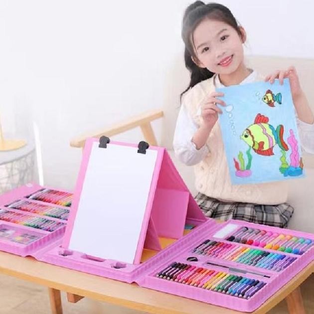 

Grosir Crayon Set 2 Pcs Dan 150Pcs Pensil Krayon Warna Lengkap Art Set Menggambar Dan Mewarnai Seni Melukis Anak Stationery