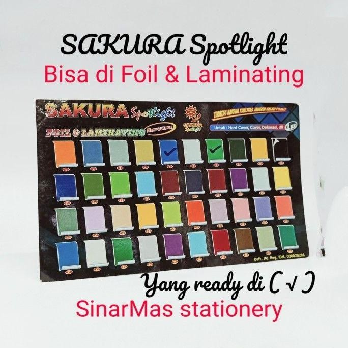 

Kertas Cover Jilid Foil Sakura / Kertas Spotlight foil & laminating