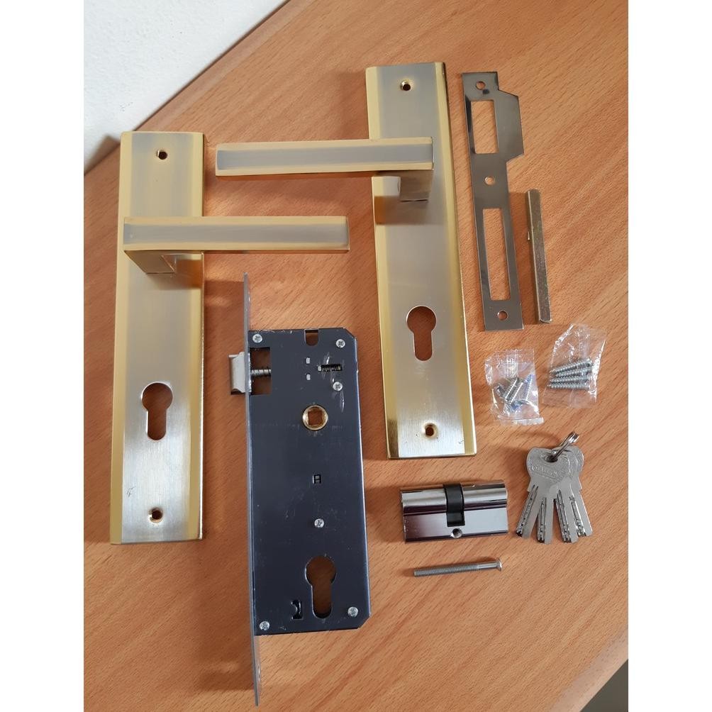 KUNCI PINTU RUMAH UKURAN BESAR 25CM MINIMALIS TIPE 16 / GAGANG PINTU RUMAH CHROME MINIMALIS