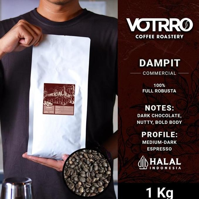

Votrro Biji Kopi Bubuk 100% Full Robusta Dampit Roasted Commercial - Best Price Robusta Espresso