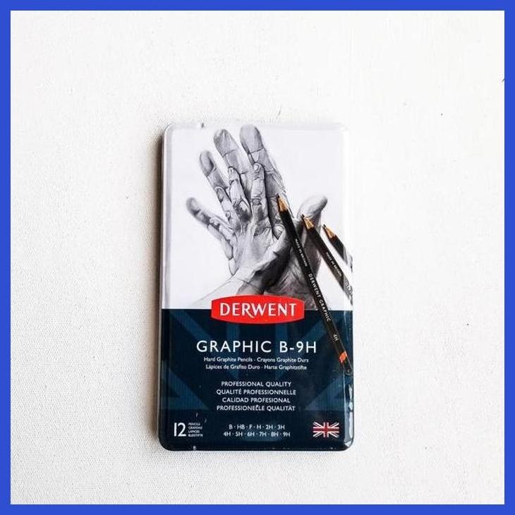 

( SEKOLAH / LUKIS ) READY DERWENT GRAPHIC B-9H PENSIL SKETSA / HARD GRAPHITE PENCILS (SENI / MENGGAMBAR / ART / KERAJINAN ) SIAP KIRIM
