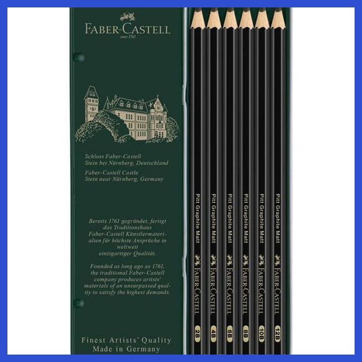 

( SEKOLAH / LUKIS ) PROMO FABER CASTELL PITT GRAPHITE MATT PENCILS TIN SET | PENSIL GAMBAR | FINEST ARTIST QUALITY (SENI / MENGGAMBAR / ART / KERAJINAN ) PRIVASI AMAN