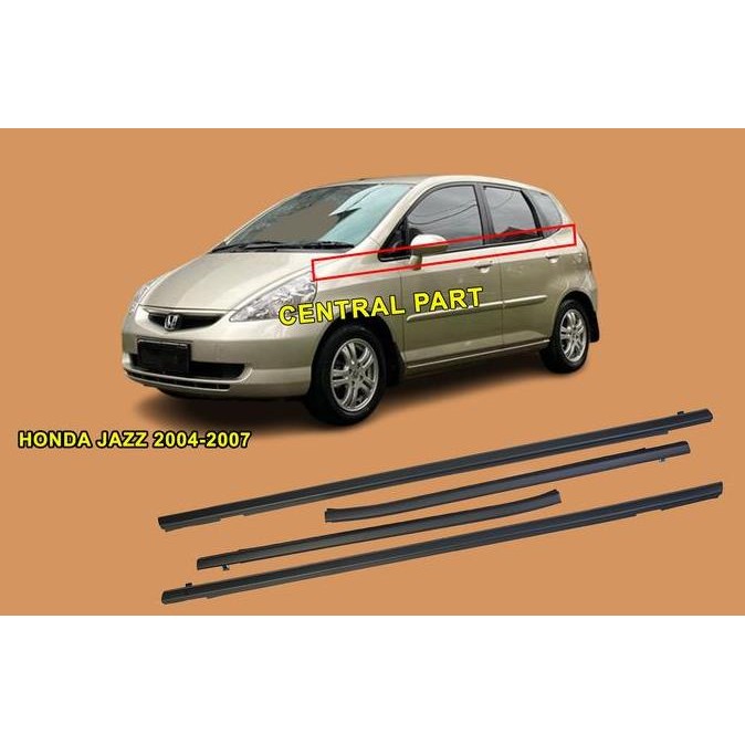 TERBARU pelipit karet kaca list kaca luar depan jazz gd3 2004 2005 2006 2007