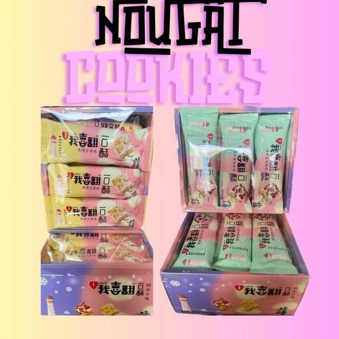 

Permen Nougat Cookies Manis Enak Snack Camilan Candy Nougat 50 Gram