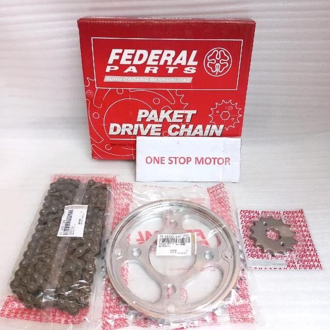 Terlaris Gear Set Gir Paket Honda Megapro 150 New Verza Kye Paket Rantai Roda Original Ori Asli Fede
