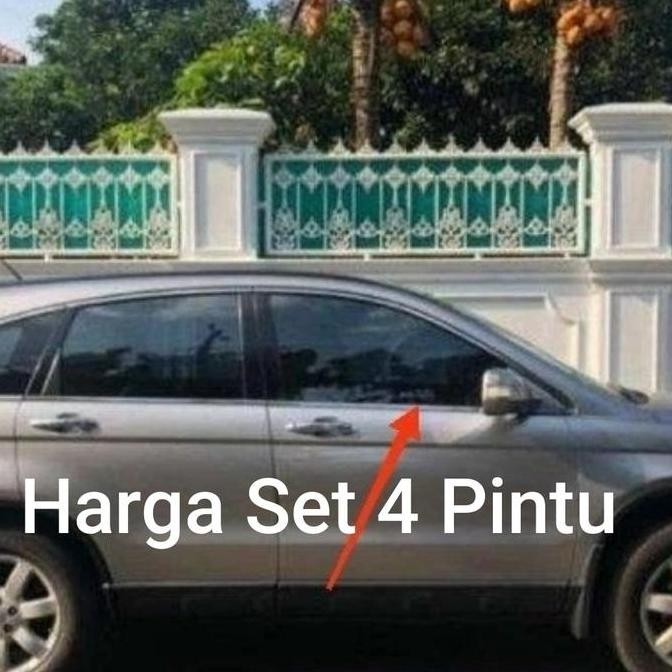 LIST CHROME KARET PELIPIT KACA PINTU LUAR HONDA CRV RE GEN 3 2007-2012 ORIGINAL DAN TERPERCAYA