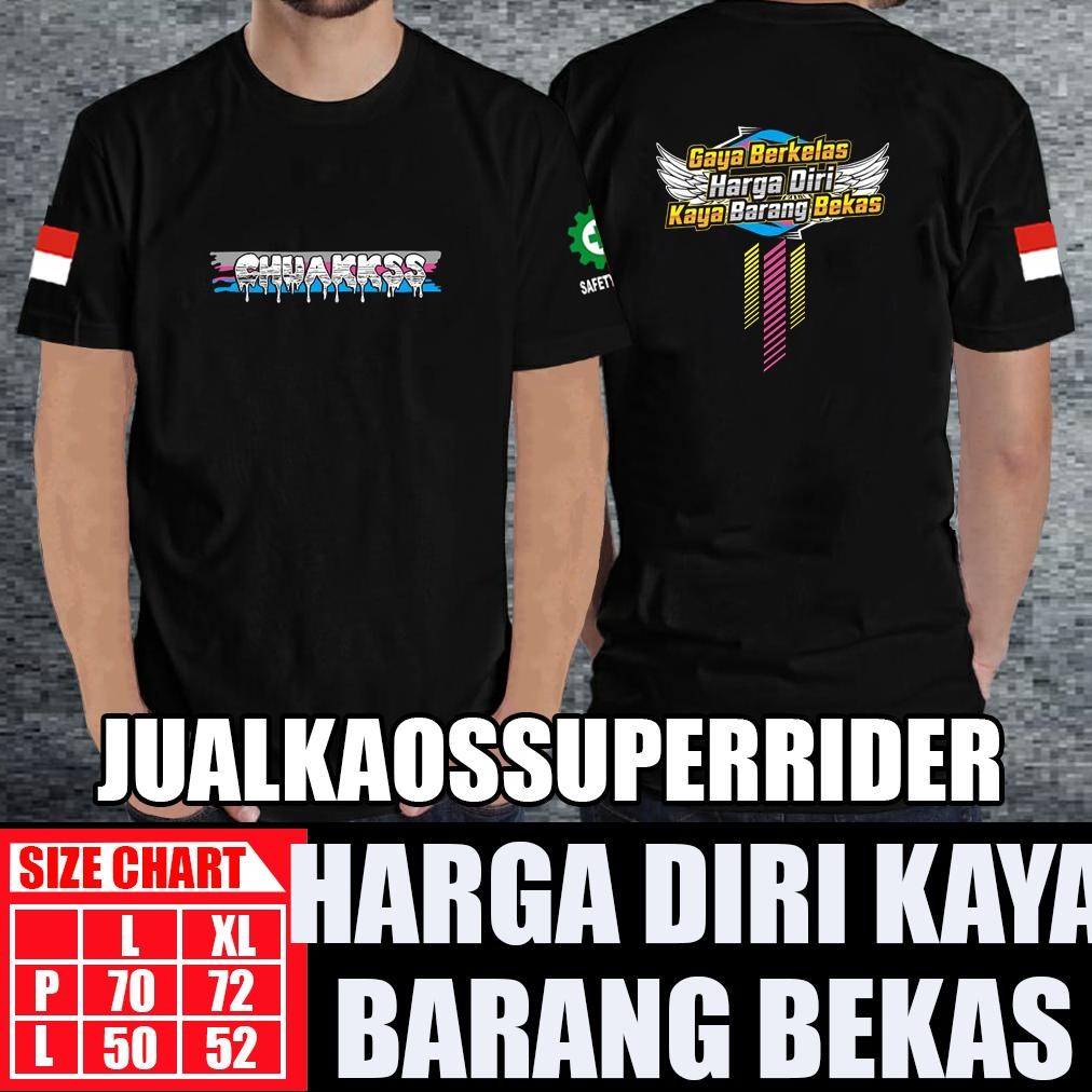 Promo Kaos Pria Chuakkss Gaya Berkelas Harga Diri Kaya Barang Bekas O&J Style