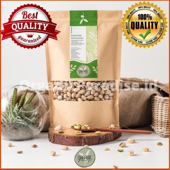 

Kacang Pistachio Panggang Asin 500 Gram / Roasted Pistachio Salted With Shell 500 Gram Natural Organic Paradise Kualitas Terbaik Harga Termurah