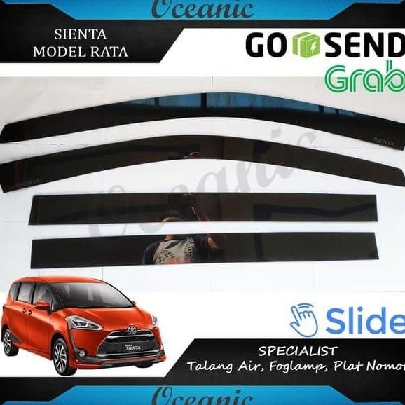 Talang Air Mobil Toyota Sienta Model Slim 4 Pcs Premium