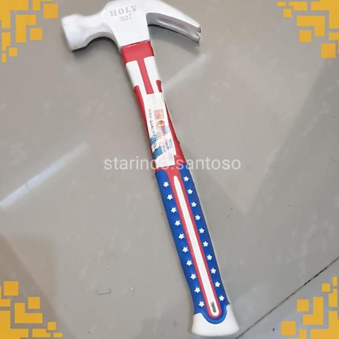 `````````] PALU KAMBING 8 oz gagang karet handle fiber cungkit holy