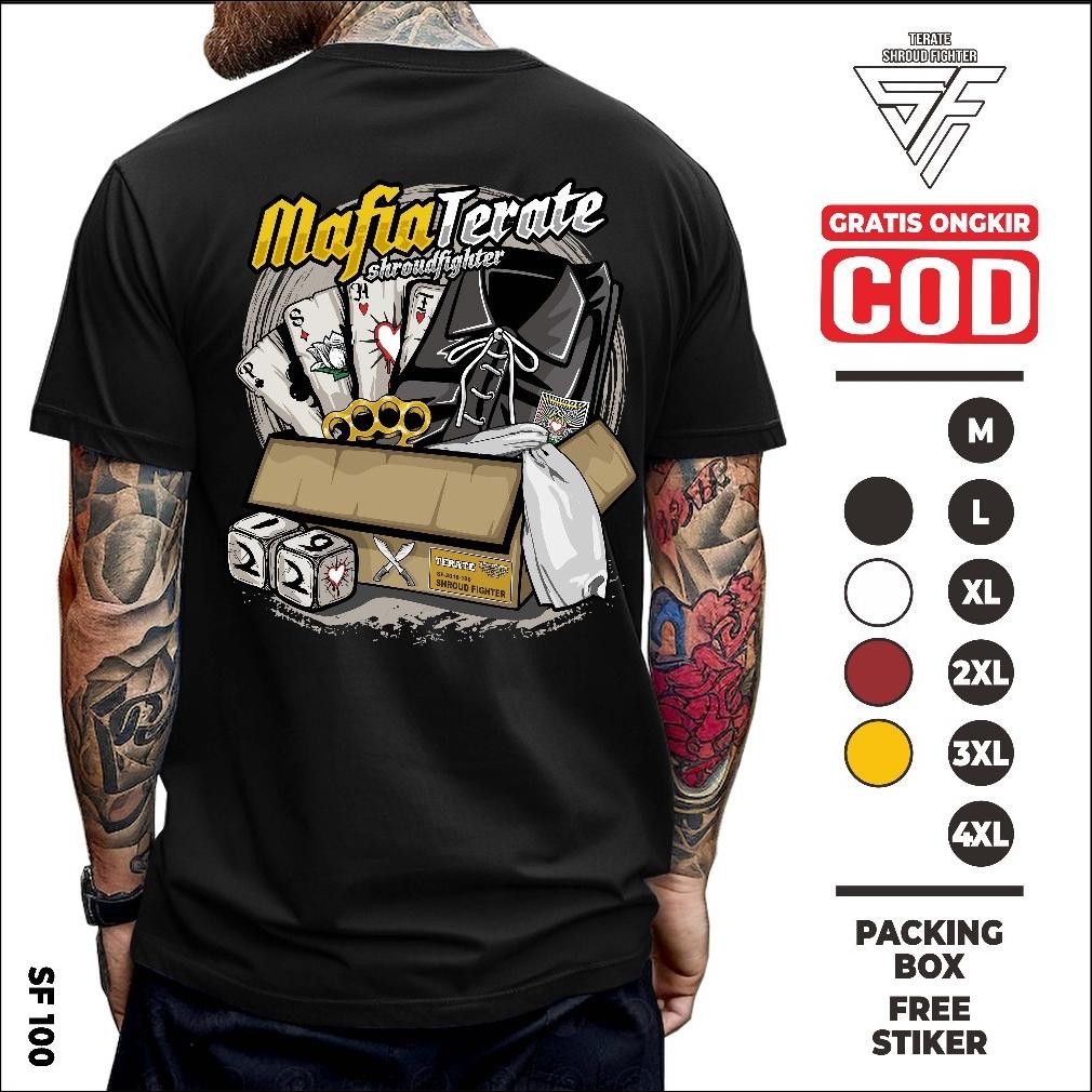 Promo Kaos Psht Mafia Psht Hati Bersinar Sh Terate Distro Terbaru Putih Lawasan Shroud Fighter
