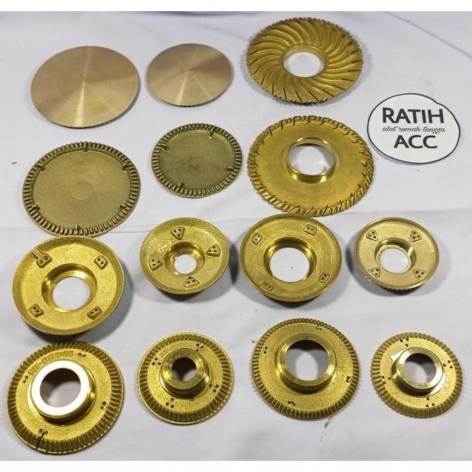 >>>>>] Burner kuningan untuk Kompor Gas LPG Rinnai kecil besar kanan Turbo Tornado Quantum Hitachi H