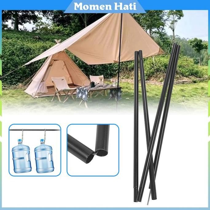 2M Teleskopik Tiang Tenda Camping Besi / Canopy Awning Support Poles
