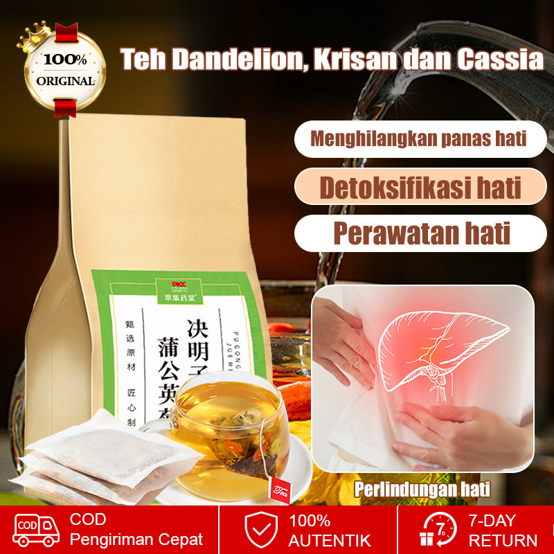 

❤️Beli 1 gratis 2❤️【5g*30 bag/Bottle】Teh Dandelion dan Cassia Teh Pemeliharaan dan Pelindung Hati Teh Kesehatan Penurun Panas Menghilangkan Lemak Hati Teh Bunga Krisan