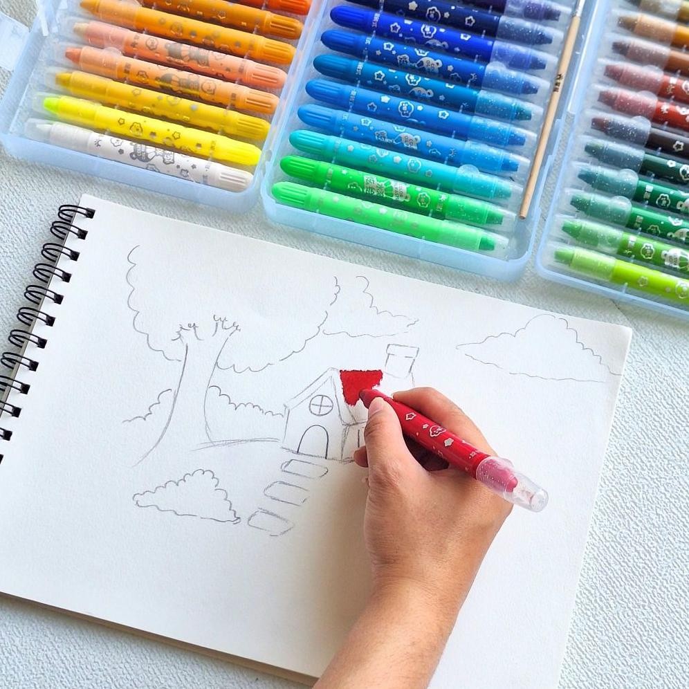 

Crayon Grasp 48 Warna Non-Toxic Tahan Lama