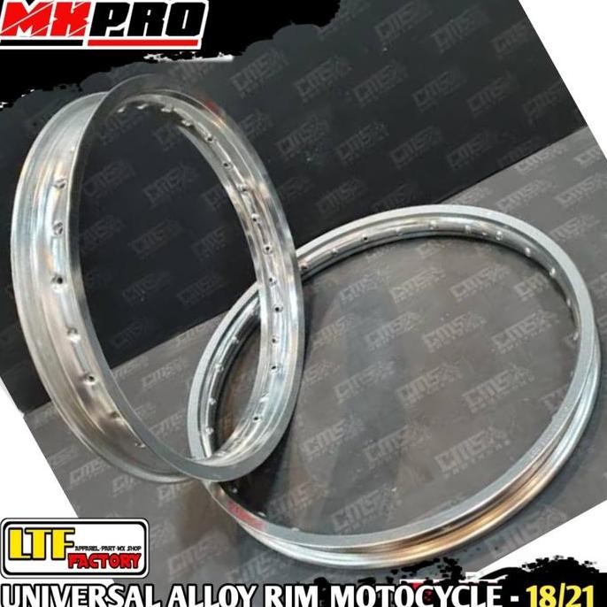 ~~~~~] MXPRO ALLOY RIM - VELG ALUMUNIUM TRAIL MOTOCROSS ORIGINAL - SILVER - 1.60-21 - 2.15-18 - 36 H