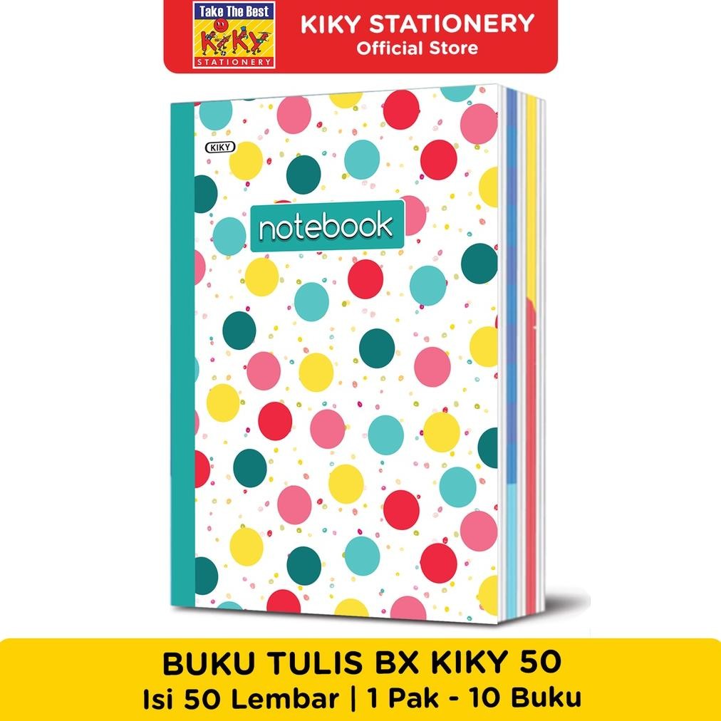 

KIKY Buku Tulis BX 50 Lembar - 10 Buku / Motif Random