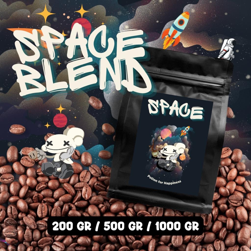 

Space Blend Roastery Arabica Blend Coffee Beans Biji Kopi By Blackpotion Termurah Best Quality 100% Original