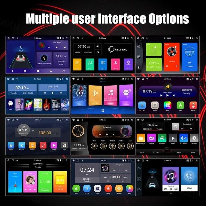 ready  Avanza/Xenia2012-20184G+64G Head Unit Android 13 Mobil 9inch IPS Screen Termasuk Frame / Soke
