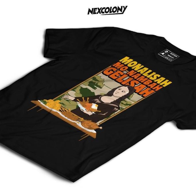BARU Kaos Hitam Monalisah - Nexcolony Official