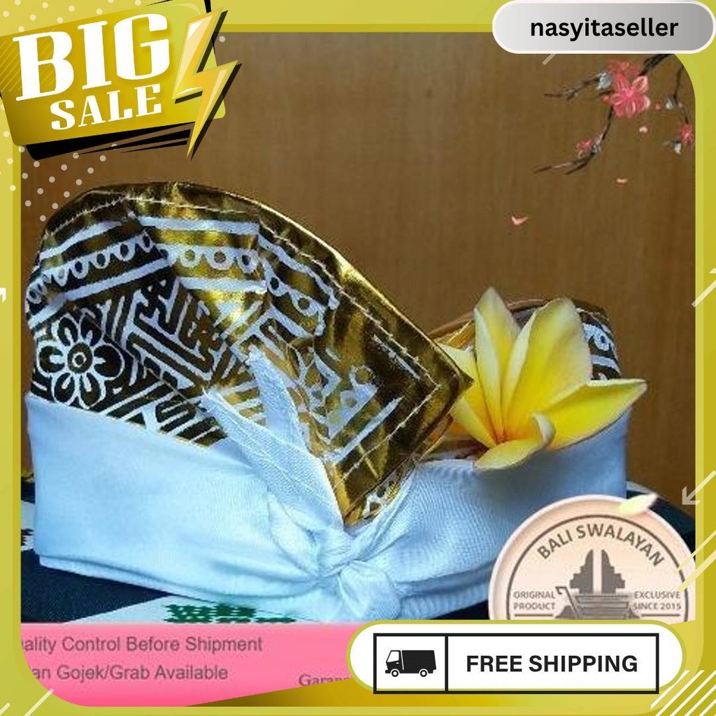 Udeng Bali Murah | Udeng Pria | Udeng Asli Bali | Ikat Kepala | Khas Bali Flash Sale