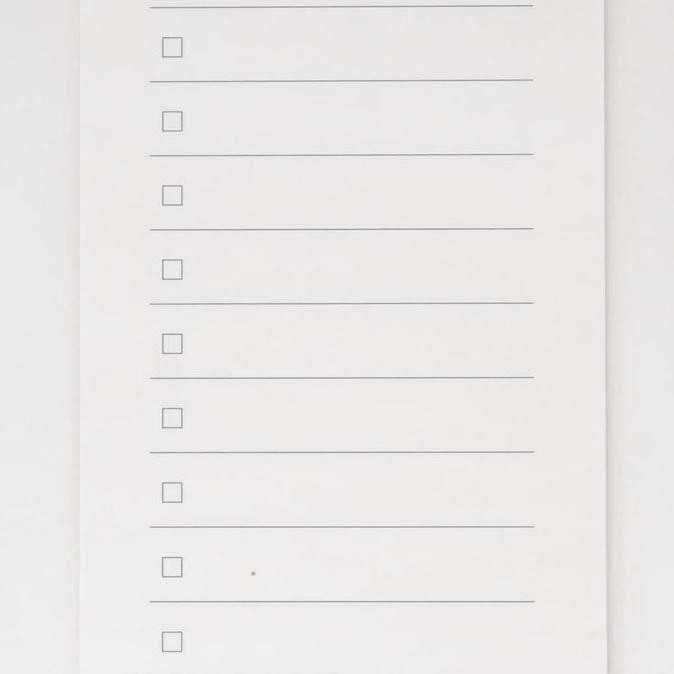 

MUJI Checklist / Memo Book Notepad - buku catatan DS