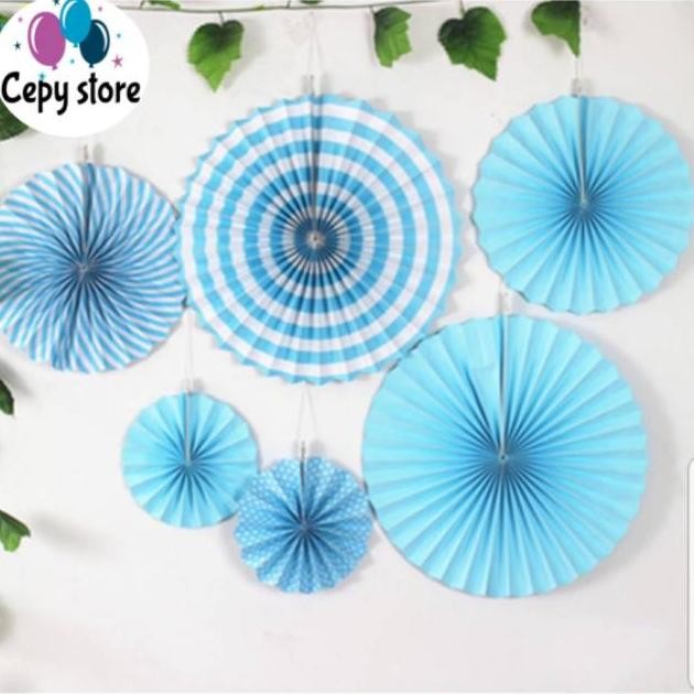 

Eelic Paper Fan Biru Set / Paper Fan Blue Set Gk-61