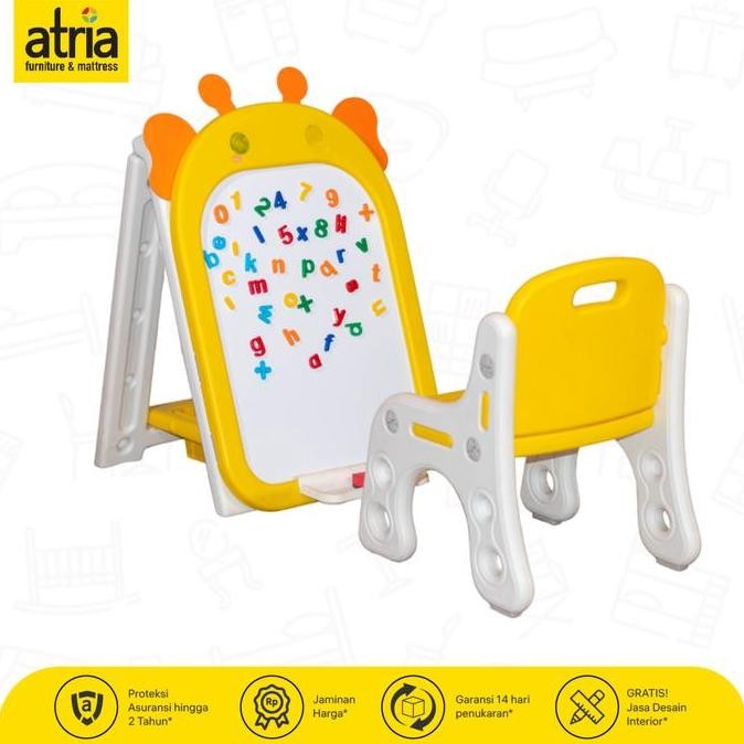 

Atria Papan Tulis Anak Giraffe Drawing Board Yellow/White Co