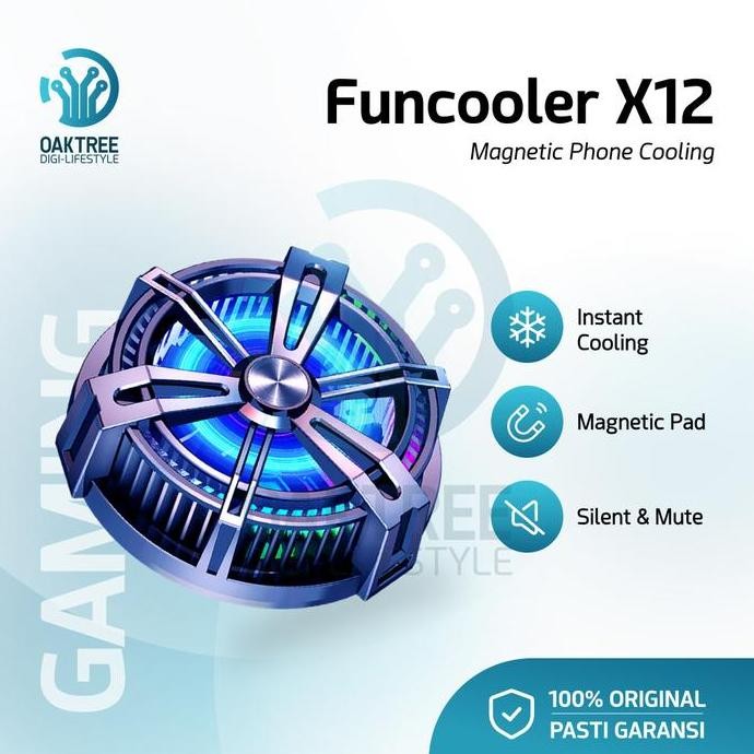 Funcooler X12 Radiator Pendingin Hp Magnet Fan Cooler Cooling Fan Hp