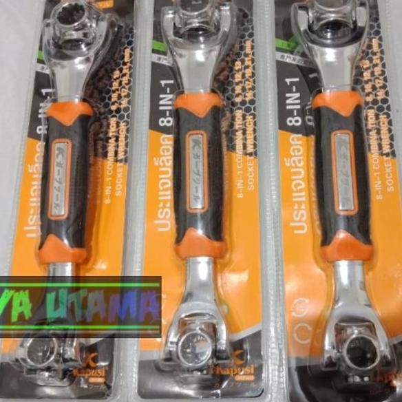 Kunci Ring Paster Wrench 8 In 1 Kapusi