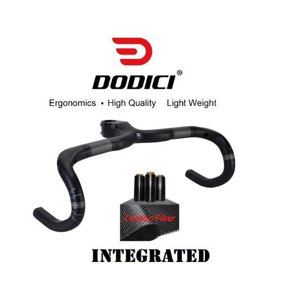 DROPBAR CARBON INTEGRATED DODICI OS FORK STEM STANG HANDLEBAR BALAP ROADBIKE RB KARBON NO EASTON SWO