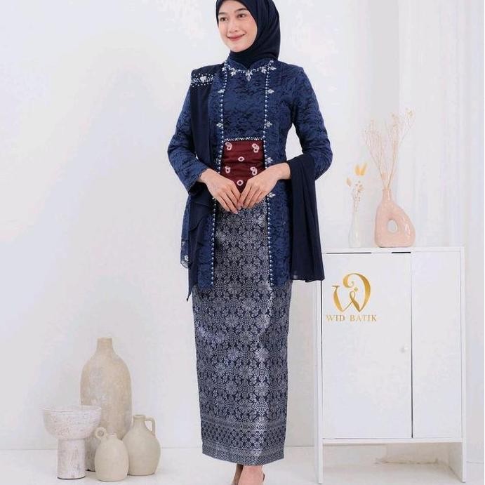 Setelan Kebaya Modern Nayra Kutubaru Songket Set Kebaya Wisuda Kekinian Oneset Laksmi Lengkap Atasan