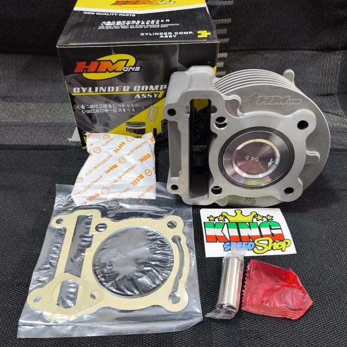 BLOK SEHER HM 1 BLOK SET BORE UP 54,5 MM BUAT YAMAHA MIO / NOUVO / FINO KARBU / MIO SOUL / MIO SPORT