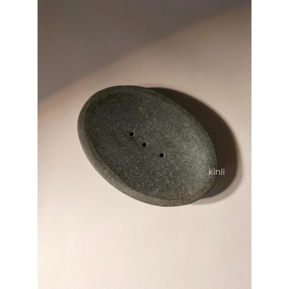 NATURAL RIVER STONE SOAP DISH SOAP HOLDER TEMPAT SABUN BATU ALAMI