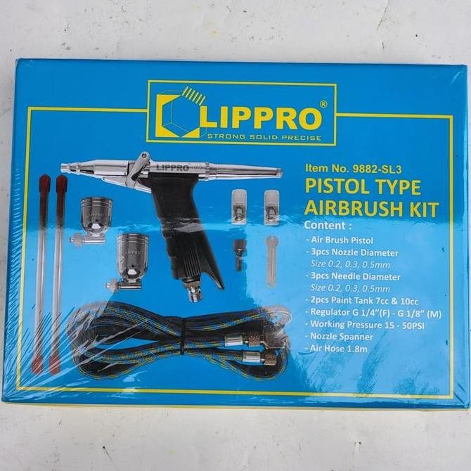 

New Product - Penbrush Airbrush Kit Set Lippro Pistol Air Brush Pen Brush Set Kiarastoreku