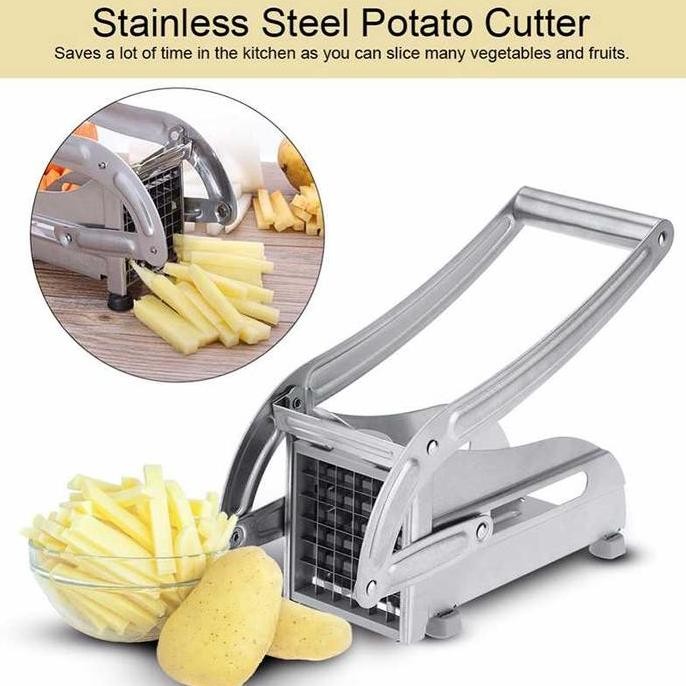 

Terlaris Alat Pemotong Kentang Manual Potato Slicer Easy To Clean - E-25Cm