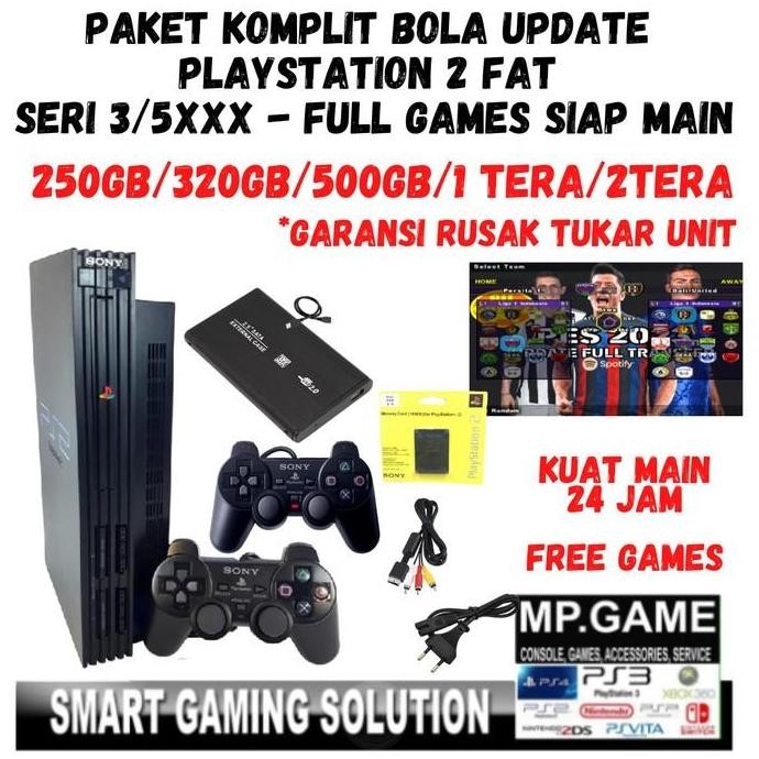 Terlaris Ps2 Fat Komplit 2Stik Siap Langsung Main Game