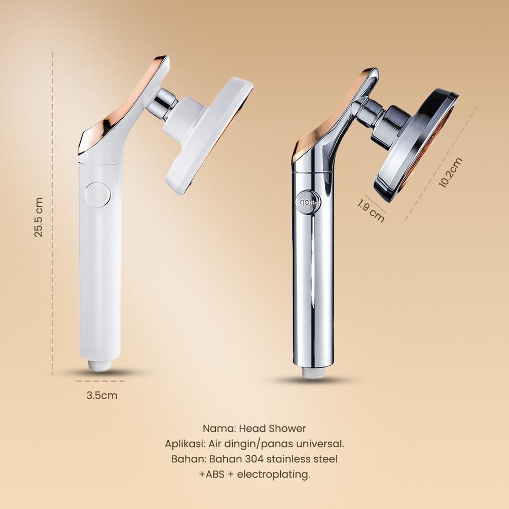 Shower Kamar Mandi Satu Set Lengkap Selang Air Panas Dingin