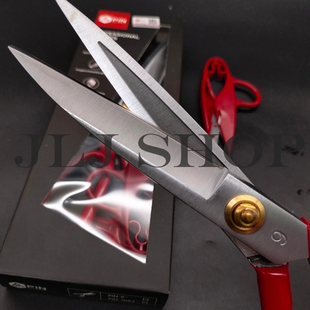 

HJK gunting pin potong bahan kain (tailor) ukuran 9" (1094 MERAH)