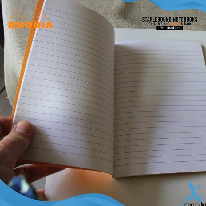 

New Product - Rhodia A5 Staplebound Coated Card Cover Notebook Kiarastoreku