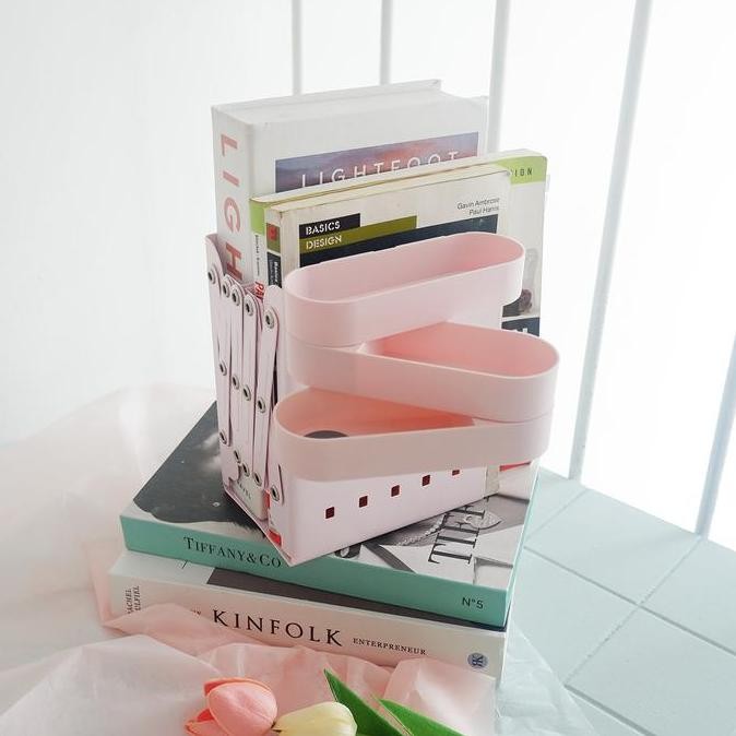 

[SOSHOP] PINKABULOUS STORYTIME ADJUSTABLE BOOKENDS WITH PENHOLDER - PEMBATAS BUKU