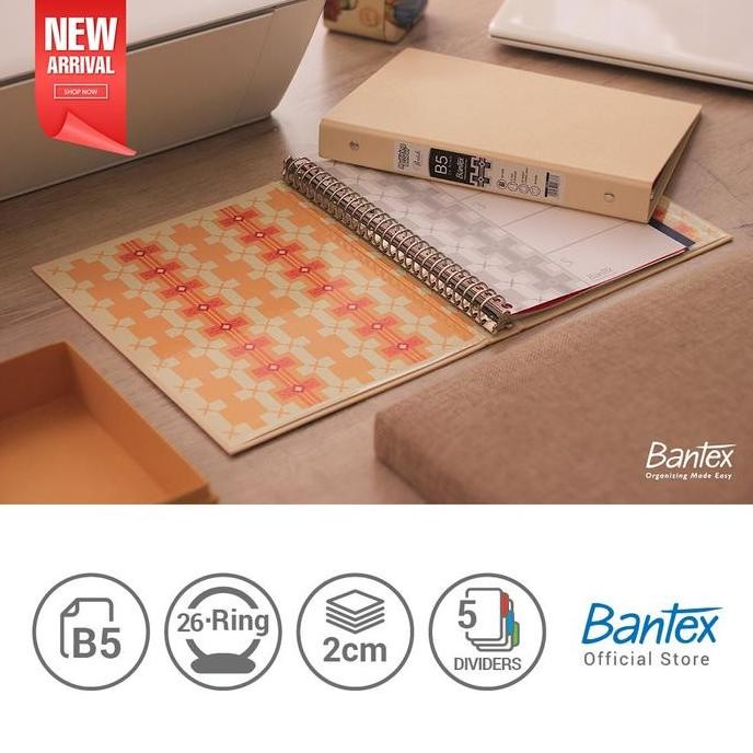 

New Product - Bantex B5 Multiring Binder - Batik Series (1 Pcs) #1336 Kiarastoreku