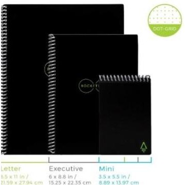 

New Product - Rocketbook Core Everlast Reusable Smart Notebook - Mini 3.5"X5.5" Kiarastoreku