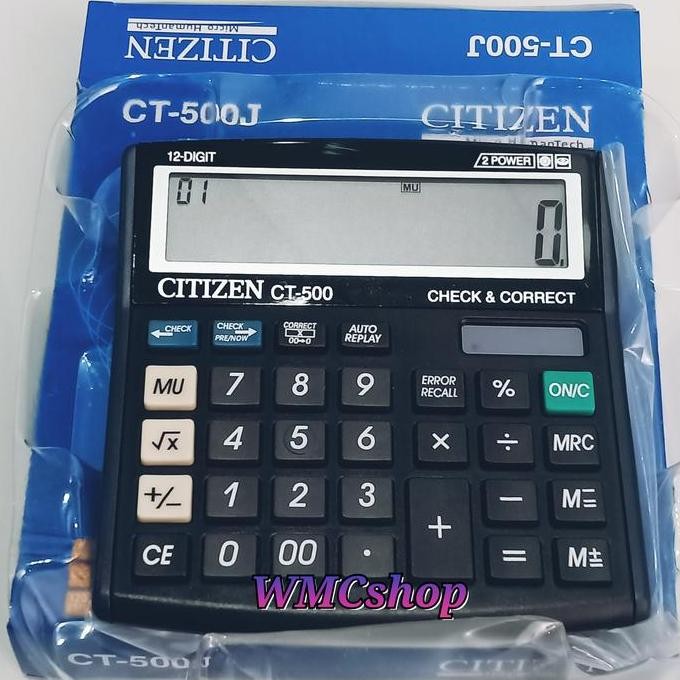 

New Product - Citizen Calculator 12Digit Ct-500J Kalkulator Dagang Kantor Ct-500J Kiarastoreku
