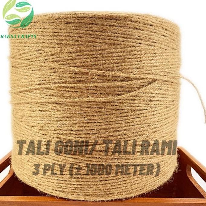 

Tali Goni/ Rami 3 Ply 1000 Meter Tali Undangan Souvenir Kerajinan Diy Co