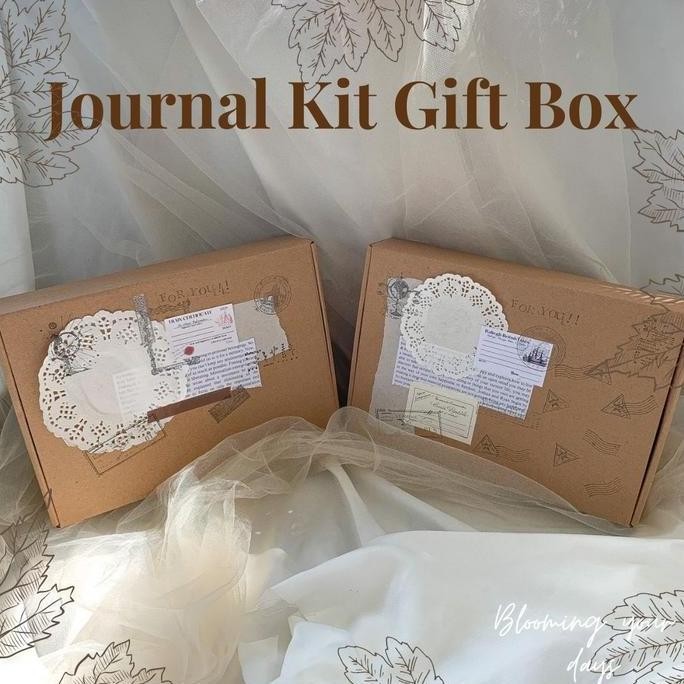 

Bloomingyourdays Gift Box Jurnal Kit Vintage Retro Classic ( Bujo Kit Vintage ) Jurnal Kit Journaling Hampers Kado Ulang Tahun Natal Lebaran Co