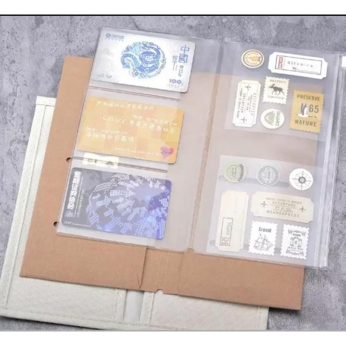

New Product - Unik Travelers Notebook Zipper Pocket Pvc Insert Ukuran Regular Kiarastoreku